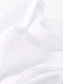 Camiseta de manga corta para hombre, cuello redondo, 220 gramos, diseño creativo, patrón estampado, diseño simple, proceso de tejido, suave y cómoda, adecuada para uso en el campus, reuniones y fiestas, uso diario, una buena elección para familiares y amigos. - Negro - Ver 3