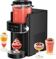 Slushie Machine, Ice Cream Maker, Slushy Machine For Home And Families, No Ice Needed With Rapid Chill & Temperature Control, Multi-Function For Margarita, Easy To Clean, Summer Essentials - US A Type Plug(110-127V) - View 13