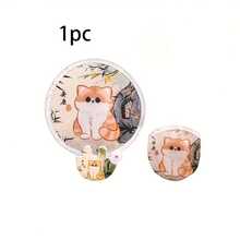 1/4pcs Multifunctional Folding Fan 2-In-1 Folding Fan/Reflector, Summer Essential Reflector Fan, Comes With Storage Bag, Cute Cat Design, Multiple Styles Available, Exquisite Gift For Friends, Birthday And Holiday Gift - Multicolor - View 11