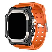 适用于 Ultra 3/2/1 (49mm) 的坚固耐用金属保护壳，带表带 - 运动型 TPU 表带 - 金属边框保护套（不含屏幕保护膜） - 彩色 - 查看 14