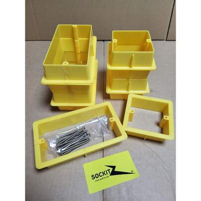 Sockitz Tyshield New Reusable Mini Multi Pk C/W Screws 1&2 Gang