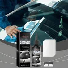 Homonth Car Windshield Nano Repair Liquid, Auto Glass Crack Repair Agent, Clear Vision Scratch Restore Maintenance Fluid - A - View 3