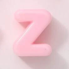 20顆粉色大孔壓克力字母珠，手工裝飾字母隔珠，適用於項鍊配件、DIY珠寶、手機鍊、珠寶製作、串珠及串珠用品 - 粉紅色信件 - 查看 8