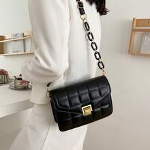 2026 Spring Solid Color Rhombus Chain Small Square Bag, Fashion Crossbody Shoulder Bag, Shoulder Bag, Rhombus Chain Small Square Bag For Women - Multicolor - View 2