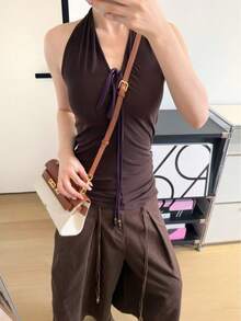 JW Sommer Strand Damen Handtasche Neuankömmling Leinwand atmungsaktive Mesh Tragetasche Premium leichte Handtasche Umhängetasche für Frauen Büro Pendeln/Tägliche Ausflüge/Date Pendeln/Kurzreise Mehrzwecktasche Luxus Textur Umhängetasche Einkaufen Reisen - Beige - Übersicht 6