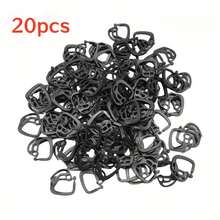 5/12/20/30/40/50/55/66Pcs Outdoor Gardening Shade Net Windproof Fixing Clips, Black Plastic C-Shaped Clamps, Greenhouse Sunshade Net Tarp Canvas Universal Installation Hooks, Anti-Detachment Quick Installation Accessories - Black - View 15