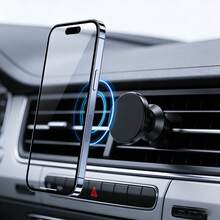 Magnetic Car Phone Holder, Compatible With Air Vent Clip Design, Strong Magnetic Adsorption, Supports Multiple Phone Models - A - View 7