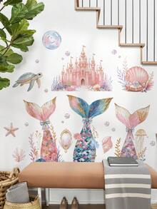 2pcs Bless Wall Stickers, Daughter's Room Wall Decor, Birthday & Party Wall Decals - 69321-fin Dream - View 5