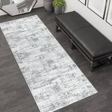 1pc Hallway Runner Rug Non Slip Carpet Runners 80x300cm Modern Abstract Hall Runner Carpet Runner Washable Kitchen Rugs For Hallway Entryway Kitchen Bedroom - Grey-2 - View 14