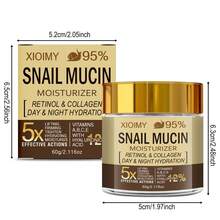 Xioimy Snail Mucin & Collagen Neck & Face Moisturizing Cream, Hydrating & Nourishing, Non-Greasy, Easy To Apply & Absorb, Gentle & Non-Irritating, Deep Absorption, Low Allergy, Suitable For All Skin Types - Quantity - View 9