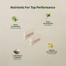 SnapSupplements Nitric Oxide Booster Supplement With L Arginine And L Citrulline Essential Amino Acids And Ginseng Root, Energy, Heart Health, Muscle Growth & Circulation Support, 60 Capsules - Tự nhiên - Xem 3