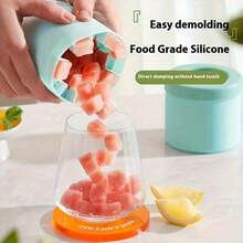 Bộ 1/2 xô và khay đựng đá hình trụ dung tích lớn, dụng cụ làm đá thiết yếu. - Nhiều màu - Xem 2