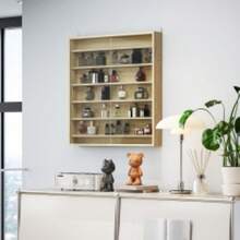 Six Shelf Display Cabinet, With Glass Doors - Oak - T0001-01-3160 - View 7