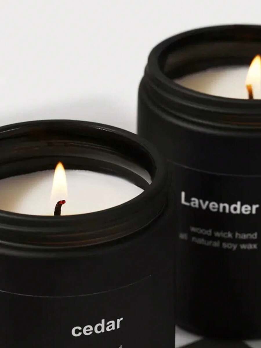 Hũ nến màu đen mờ, nến sáp đậu nành không khói, cốc thủy tinh mờ, nến thơm unisex, món quà sáng tạo cho phòng ăn, phòng ngủ, phòng tắm, phòng học, Giáng sinh, Lễ Tạ ơn, Đêm Giáng sinh, Ngày của Mẹ, Sinh nhật. - nhiều mùi hương - Xem 1