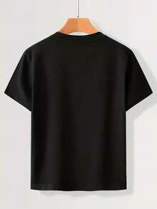 Game Cotton T-Shirt For Teenagers - Black - View 2