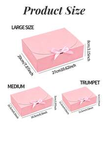 Bộ 8 hộp/4 hộp quà màu hồng sang trọng có nắp, hộp quà tặng hoàn chỉnh, hộp quà tinh tế (có ruy băng), hộp quà tặng cho phù dâu, hộp quà cầu hôn (có ruy băng), chất lượng cao, thích hợp để đóng gói quà lưu niệm đám cưới, quà sinh nhật, quà tốt nghiệp, hộp quà cầu hôn, thích hợp để đóng gói quà tặng các dịp lễ, hộp quà Giáng sinh, hộp quà bất ngờ Halloween, hộp quà Ngày Nhà giáo. (Màu hồng) - hồng - Xem 8