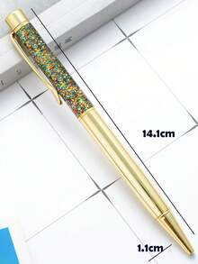 Bolígrafo de tinta líquida con purpurina y logotipo personalizado, regalo de boda personalizado, único, bolígrafo con nombre personalizado, regalo para mujeres, artículos de papelería, suministros de oficina, herramienta de escritura - Multicolor - Ver 8