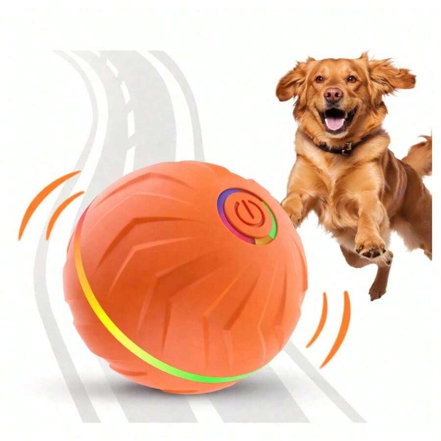 1 pieza Juguete interactivo para perros, pelota autorremolinante duradera, pelota automática con movimiento, rebote y rotación, adecuada para cachorros/perros pequeños/medianos, regalo interactivo y divertido [Actualizado recientemente] Juguete de pelota automática con sensor duradera, adecuada para perros pequeños/medianos/grandes - Multicolor - Ver 1