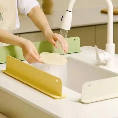 Tấm chắn nước bằng silicon cho bồn rửa (có giác hút) | Tấm chắn nước cho nhà bếp/phòng tắm | Bảo vệ quần áo và mặt bàn