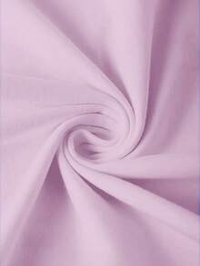 Printed Crew Neck T-Shirt For Girls - Violet - View 4