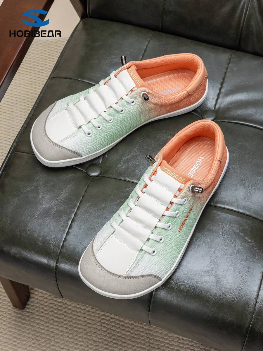 HOBIBEAR New Gradient Casual Sports Shoes For Men, Lightweight & Comfortable For Spring/Summer, Versatile Streetwear Style, Slip-On Design For Comfortable Walking