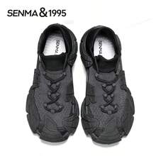 SENMA Giày thể thao nam Semir thoáng khí, kháng mùi, chất liệu lưới, kiểu dáng casual mùa hè. - màu đen - Xem 5