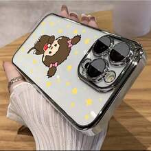 スマホケース TPUケース メッキ加工 レンズ保護カバー付き シンプルデザイン おしゃれデザイン 大人上品 メッキTPU 全面保護 耐衝撃 傷防止 カメラレンズ保護 レンズ全体保護 17pro Max/17pro/17/11/12/13/14/15/15Pro/15PluS/15Pro Max/16/16Pro/16PluS/16Pro Max/MIN/X/XR 対応 インスタ映え 贈り物に最適 - 黑色 - チェックする 4