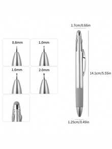 5-In-1 Nail Art Dotting Pen, Pressure-Sensitive Dotting Tool For Gradient, Stripe, Dotting, Glitter Nail Art, Multi-Functional DIY Nail Art Tool, Suitable For Beginners And Professionals - Multicolor - View 12