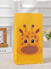 24 pièces/set Sacs cadeaux thème animal, incluant des motifs de lion, éléphant, singe, tigre et autres animaux. Convient pour les cadeaux de fête à thème, les cadeaux d'anniversaire, les cadeaux de mariage, les cadeaux de remise de diplôme, les cadeaux quotidiens, les cadeaux de enterrement de vie de garçon. Sacs d'emballage de cadeaux parfaits. - Multicolore - Voir 8