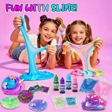 1 Box DIY Slime Making Toy Set, Clay Toy Set, Stress Relief Toy, Gift Choice, Party Activity, Creative DIY Toy, Decoration, Decoration, Squeeze Toy, Amazing Slime Making Set, Children's Birthday Gift - Multicolor - View 4