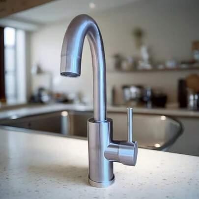 LSSH Grifo de fregadero de cocina, grifo de ahorro de agua para baño y cocina, grifo a prueba de salpicaduras, adecuado para fregaderos grandes de cocina y lavabos de baño
