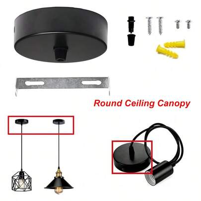 Lamp Shade Accessories, Ceiling Mounting Plate For Bedroom, Living Room, Kitchen Pendant Lights, Home Furniture Fittings