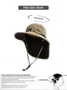 1 Men's And Women's Neck Protection Hat For Outdoor Hiking And Sun Protection, Suitable For Spring And Summer Travel, Camping, Fishing, And Fishermen.,Beach,Holiday - A - View 4
