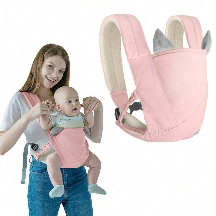 Newborn Carrier, Baby Carrier, Baby Sling, With Fastener For Easy Adjustment - 粉色 - 查看 1