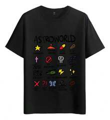 Camiseta Muscle Freaks Astroworld Estilo - Negro - Ver 6