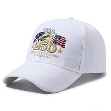 1pc New 4th Of July Baseball Cap, Outdoor Sun Hat With 250th Anniversary Print - Multicolor - View 11