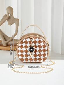 2024 New Floral Pattern Handbag, Versatile Small Shoulder Crossbody Bag For Women, Unique Design - Rust - View 6