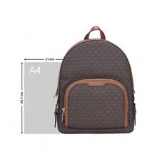 Michael Kors Jaycee Signature Logo 女士双肩包 35S2G8TB7B，棕色 - 深棕色印花/橡果棕色 35S2G8TB7B BROWN - 查看 7