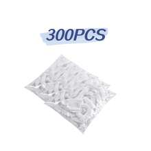 100/200/300 piezas Tapas de embalaje de plástico transparente, bolsas de plástico de película PE, tapas para cuencos, tapas para alimentos sobrantes, mantén tus alimentos frescos, suministros de cocina - Multicolor - Ver 14