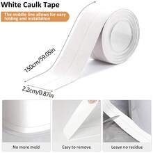 3 cuộn băng keo chống thấm, băng keo tự dính, băng keo chống nấm mốc dùng để bịt kín các khe hở trong nhà bếp, phòng tắm, bồn rửa, vòi sen. - A-trắng - Xem 2