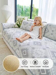1 chiếc vỏ gối sofa kiểu Bohemian mới, chất liệu lụa mát lạnh, chống bám lông thú cưng, chống trượt, có thể giặt máy, dùng được cả 4 mùa. - Nhiều kiểu dáng - Xem 13