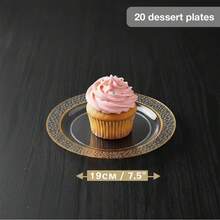 50/25/12/1pc Transparent Gold Rim Plates - Elegant Gold Border, Stackable Design, Space-Saving. Elegant Plates Suitable For Weddings, Birthday Parties, Outdoor Banquets And Daily Dining, Meeting Both Formal And Informal Occasions. Product Features Include: Wrinkle-Resistant Texture, Sturdy Structure, Multi-Functional Use, Suitable For Event Planning, Family Gatherings, Holiday Celebrations, Party Supplies And More, Also An Ideal Choice For Restaurant Suppliers. - Clear - View 10