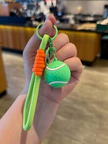1pc Sports Ball Series Keychain, Basketball Soccer Backpack Pendant Accessory (Random Style) - Multicolor - View 3