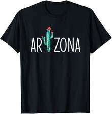 Camiseta con cactus y flores diseño caricatura Tipografía divertida Algodón - Negro - Ver 6