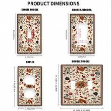 Bohemian Style Retro Carpet Pattern Light Switch Cover - Home, Bedroom, Kitchen Decorative Wall Plate - Multicolor - View 2