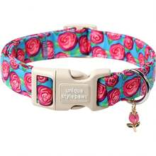 Collar para perro con diseño de dinosaurio, estilo único, collar de verano para perro, cómodo collar de algodón para cachorros con hebilla ajustable, adecuado para perros pequeños, medianos y grandes: .com.mx: Artículos para mascotas - BlueRose CC - Ver 14