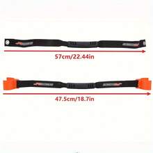 Correa de remolque para motocicleta de alta resistencia, cuerda de rescate delantera y trasera con asa, adecuada para motocicleta, motocross, motocicleta de campo a través - A - Ver 2