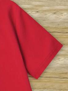 Game Cotton T-Shirt For Teenagers - Merah - View 5