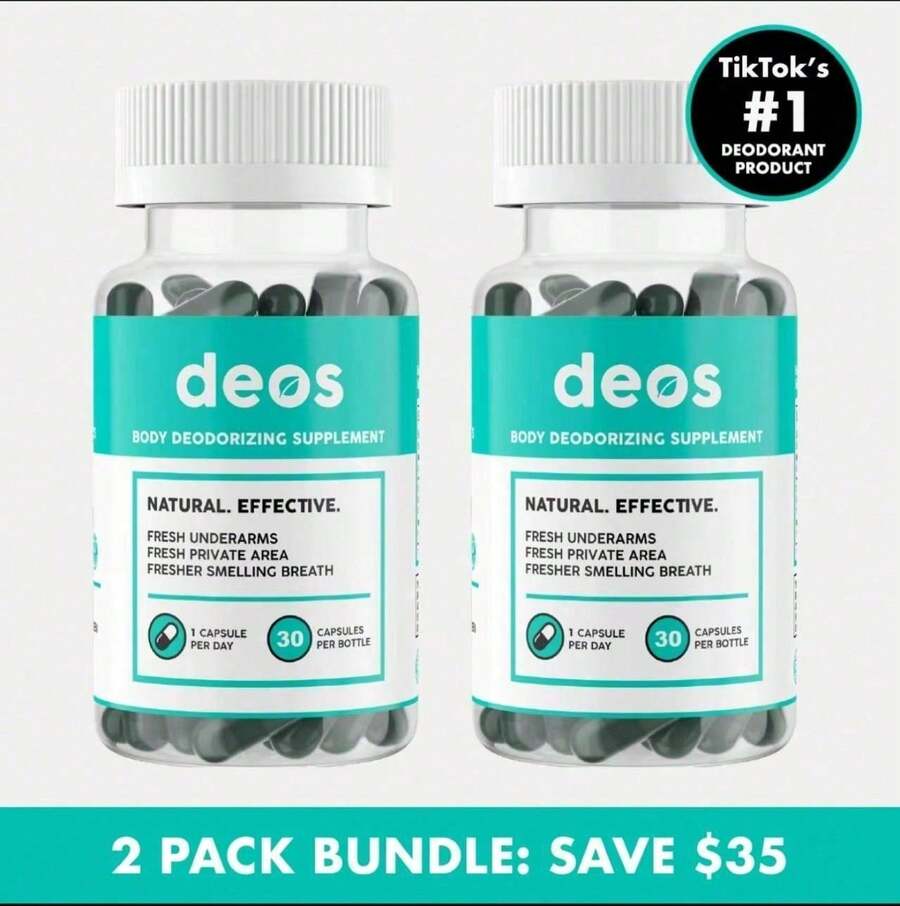 DEOSInternal Deodorant Supplement – Full Body Deodorizer For Gut Health, Skin Health, Detox & Digestion Support – Natural Odor Control Chlorophyll Pills |   30 Capsules Vitamins Supplements Chlorophyll Creatina Monohidratada Vitamins Probiotics For Women Protein Powder Quick Ship Items  Creatina Colageno - 30 viên nang - Xem 1
