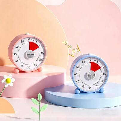 1pc Visual Learning Timer, Study Clock, Time Management Tool, Meeting & Task Alarm